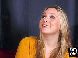 Chubby SPH voyeur mocking tiny dick