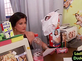 Horny retro femdoms strapon fuck incel