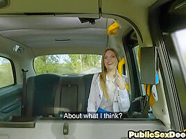 Public amateur passenger cuntravaged by cabbie