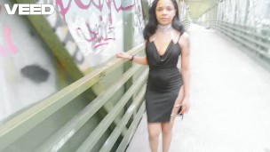 MOTORCYCLE FEMALE BIKER GIVE BLOWJOB TO A RANDOM COCK PUBLIC