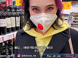 Real Risky Sex in Man ‘s  Public Agent PickUp Student in Walmart to Quick Fuck / Kisscat