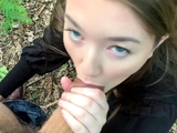 Hot POV Outdoor Blowjob