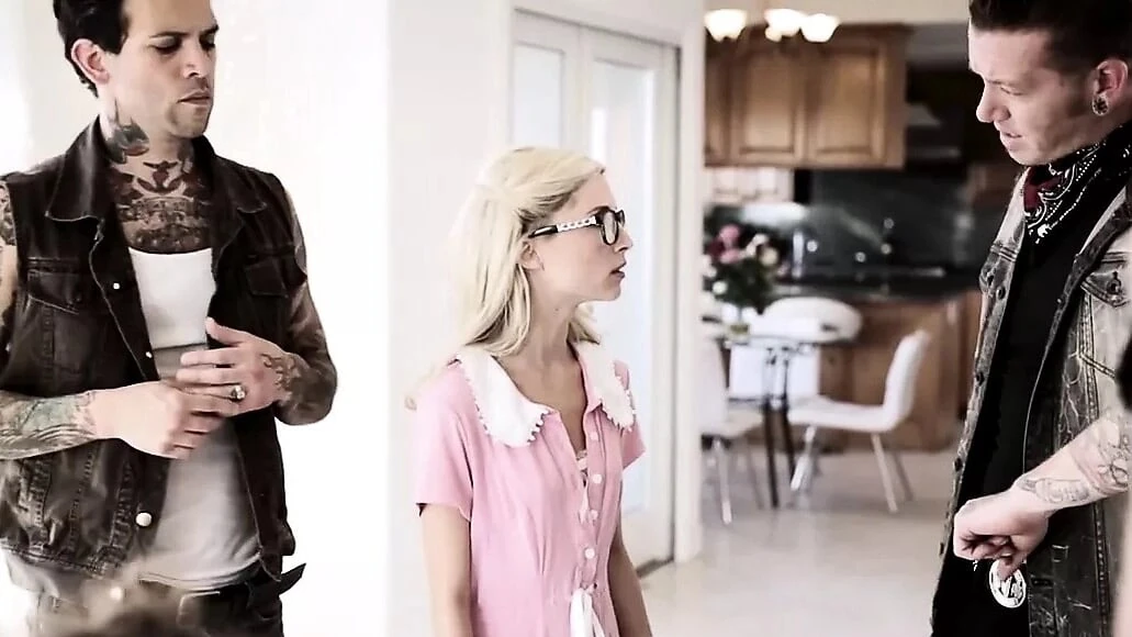 PURE TABOO Nerdy PIPER PERRI Loses Virginity in GANGBANG