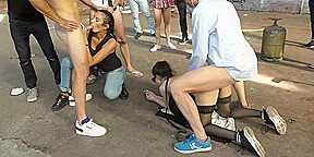 veritable petite pute adore les gang bang exterieur